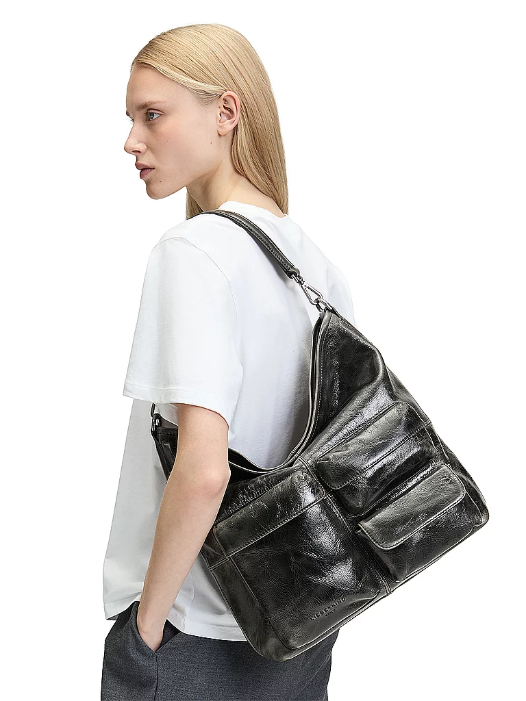 LIEBESKIND BERLIN Ledertasche - Hobo Medium  dunkelgrün damen 2